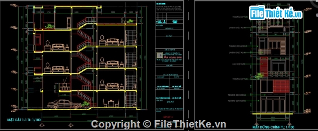 Nhà 3 tầng lệch tầng,kiến trúc 3  tầng,Nhà Phố đẹp 3 tầng,file cad 3 tầng,kiến trúc 3 tầng,3 tầng