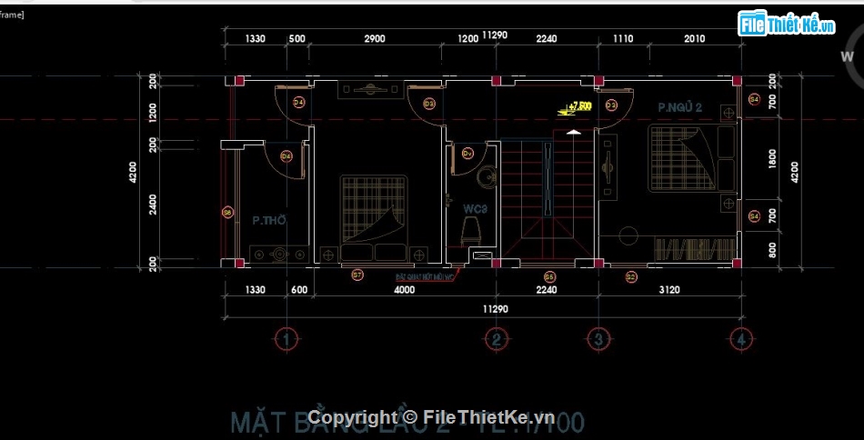 Mẫu nhà phố 3 tầng,Bản vẽ nhà phố 3 tầng,File cad nhà phố 3 tầng,Hồ sơ nhà phố 3 tầng,bản vẽ nhà phố 3 tầng 4.2x11.29m