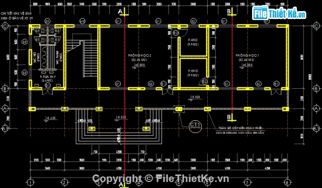 trường mầm non 2 tầng,trường mầm non Cảnh Dương,bản vẽ trường mầm non đầy đủ