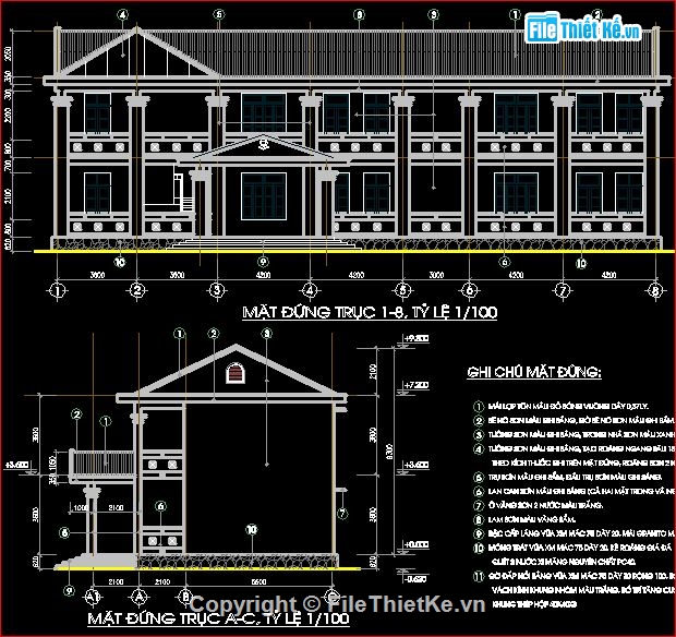 trường mầm non 2 tầng,trường mầm non Cảnh Dương,bản vẽ trường mầm non đầy đủ