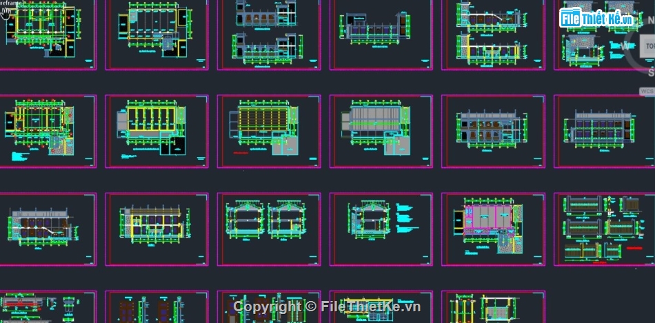 Hội trường 2 tầng,bản vẽ hội trường,File cad hội trường