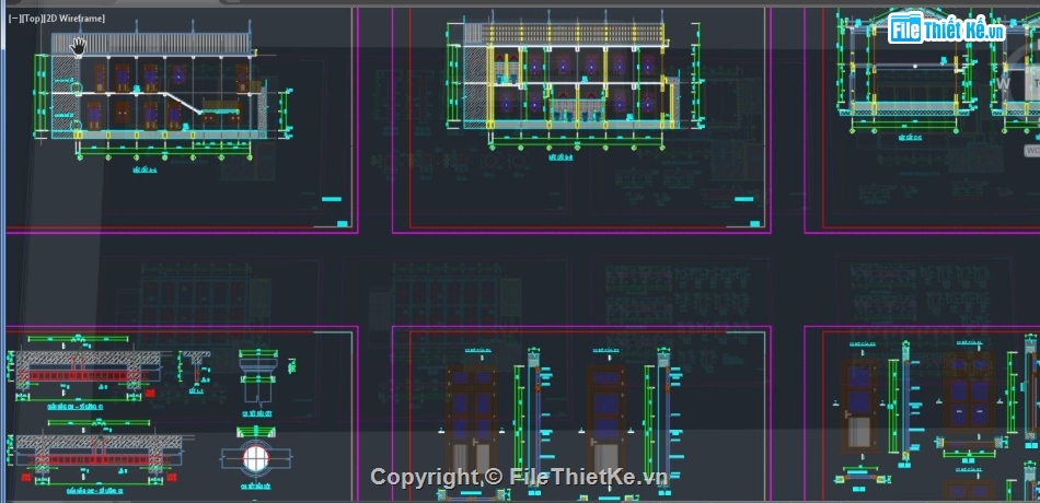 Hội trường 2 tầng,bản vẽ hội trường,File cad hội trường