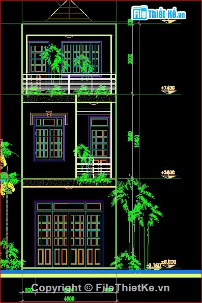 kết cấu nhà phố,kiến trúc nhà phố,bản vẽ nhà phố