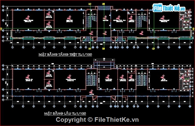 kiến trúc trường THCS,kết cấu trường THCS,bản vẽ trường THCS Lý Thường Kiệt