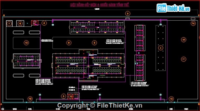 cấp thoát nước,bản vẽ điện nước cho chợ,thiết kế điện nước chợ,sơ đồ điện nước chợ