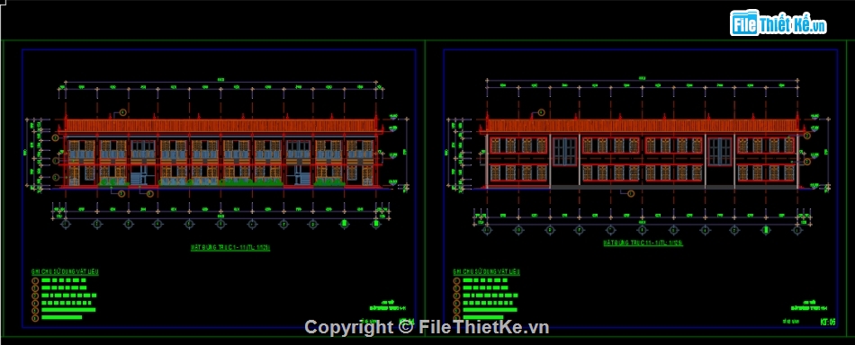 mẫu nhà 2 tầng,cad mẫu nhà,File cad