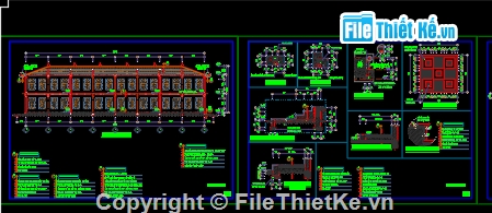kiến trúc nhà 2 tầng,cad mẫu nhà,File cad