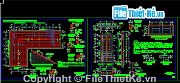 kiến trúc nhà 2 tầng,cad mẫu nhà,kiến trúc 2 tầng