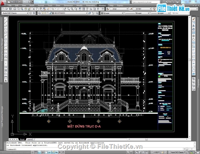 lâu đài,kiến trúc biệt thự,file cad kiến trúc,biệt thự kiểu pháp,kiến trúc kiểu biệt thự,biệt thự phong cách châu âu