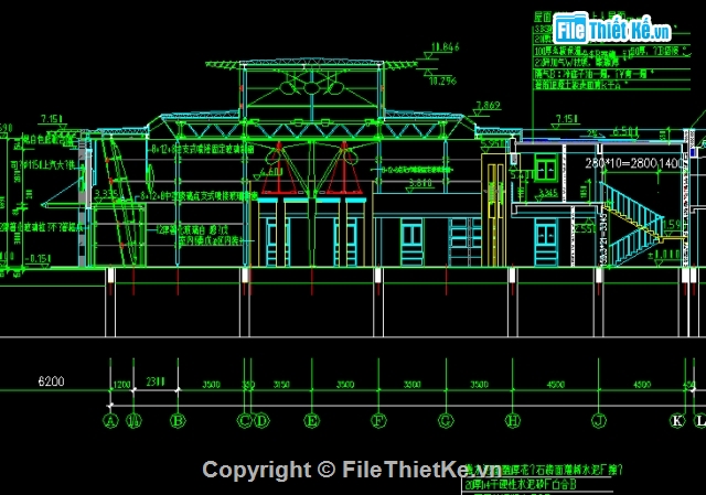 cad nhà,kiến trúc nhà,file cad kiến trúc