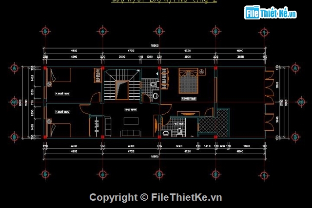 kiến trúc nhà phố,nhà phố 6x18.5m,bản vẽ nhà phố