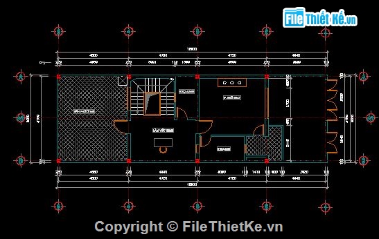 kiến trúc nhà phố,nhà phố 6x18.5m,bản vẽ nhà phố