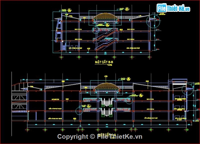 kiến trúc siêu thị xanh,bản vẽ siêu thị,mẫu siêu thị đầy đủ