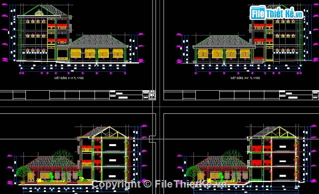 trường,trường học,kiến trúc trường học,file cad kiến trúc,file cad trường,chi tiết trường học