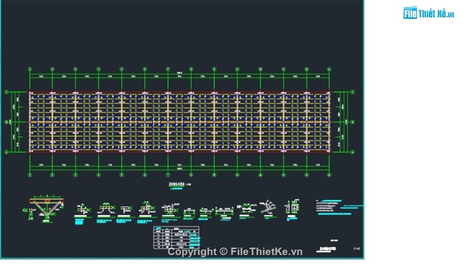 nhà xưởng 20x99m,điện nhà xưởng,kiến trúc nhà xưởng,nhà xưởng kích thước 20x99m,xưởng bằng kết cấu thép,bản vẽ nhà xưởng