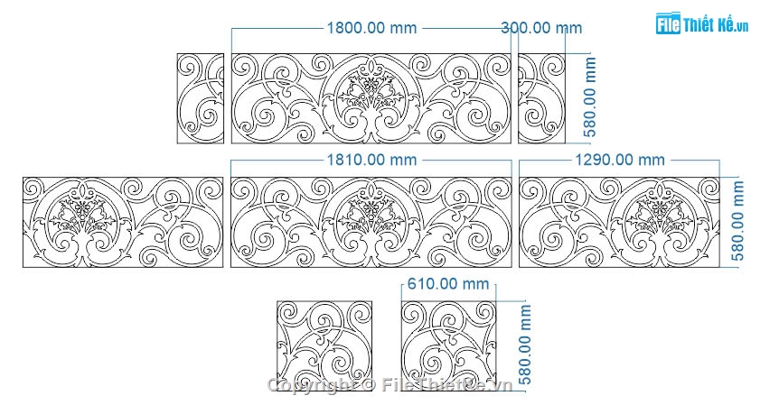 cad lan can,lan can,lan can cnc,File lan can cnc đẹp,File cad lan can đẹp
