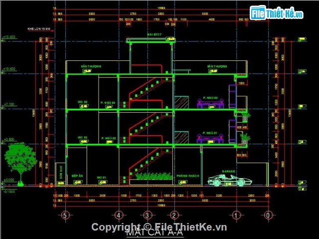 Mẫu nhà phố 5x20m,nhà phố 3 tầng,nhà dân 3 tầng 1 tum,kiến trúc nhà 3 tầng 1 tum,kiến trúc 3 tầng 1 tum