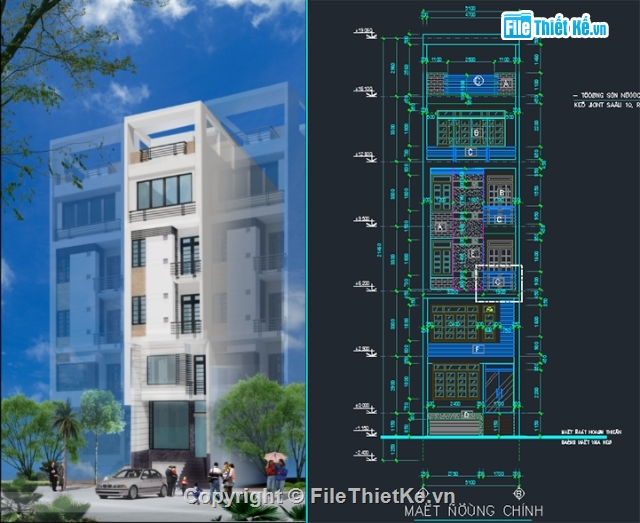 nhà 5 tầng,nhà phố 5 tầng,Mẫu nhà phố,nhà 6 tầng