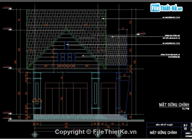 Nhà kt 7.2x18m,mẫu nhà mái thái,bản vẽ nhà trệt,nhà cấp 4 đẹp