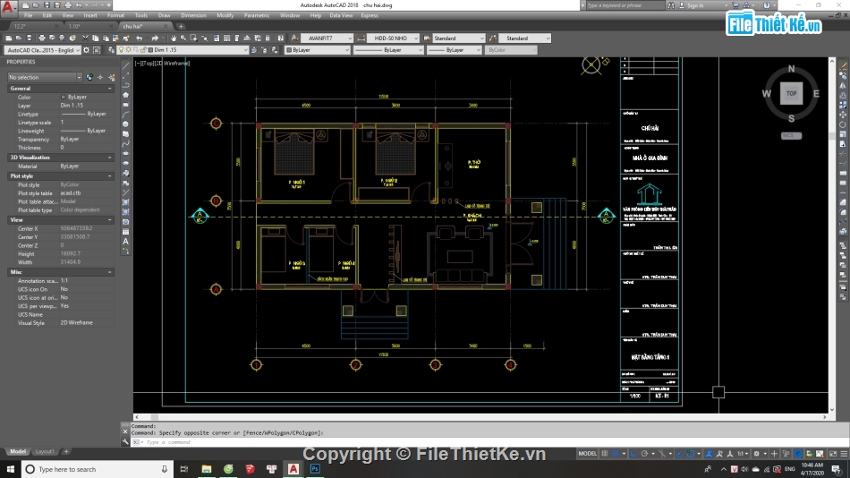 file cad nhà cấp 4,cấp 4 7.5x11.5m,nhà cấp 4 đẹp,mẫu nhà cấp 4,biệt thự 1 tầng,bản vẽ biệt thự 1 tầng