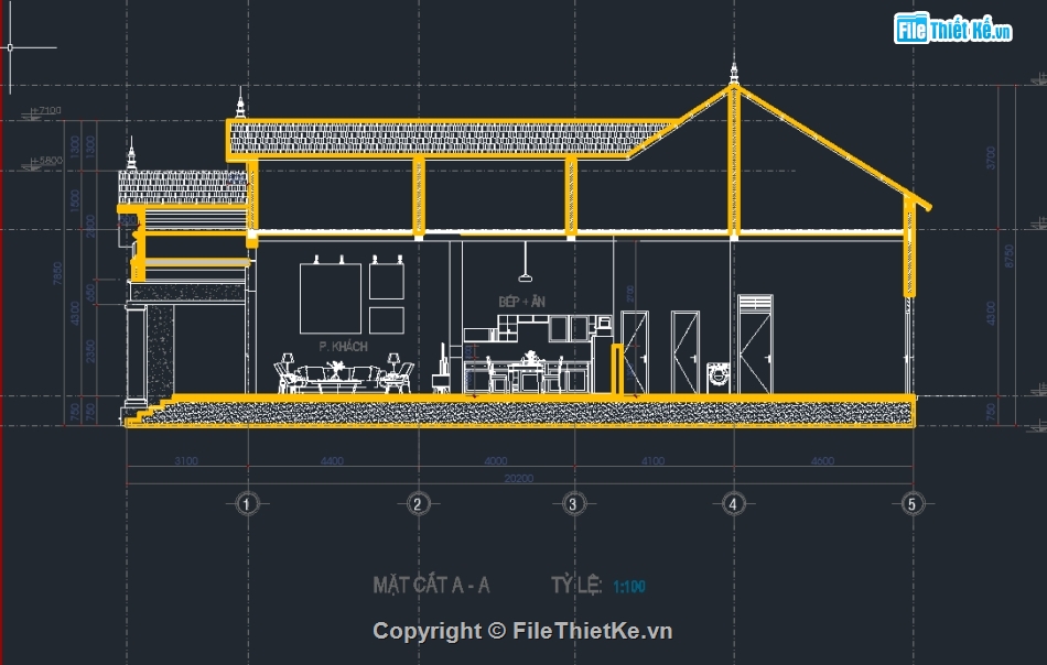 hồ sơ bản vẽ nhà cấp 4,cad biệt thự vườn,biệt thự 1 tầng