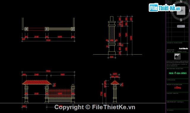 kiến trúc nhà cấp 4,nhà cấp 4 7.5x19.5m,hồ sơ bản vẽ nhà cấp 4,nhà cấp 4 đẹp,bản vẽ nhà cấp 4