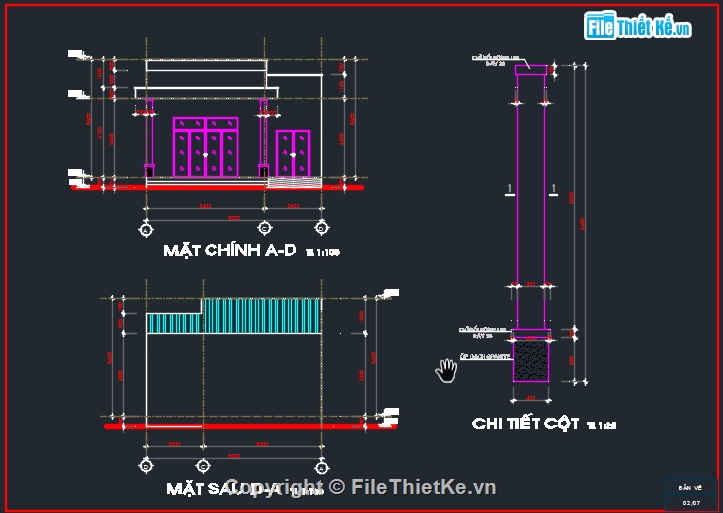 nhà cấp 4,file cad nhà cấp 4,thiết kế nhà cấp 4
