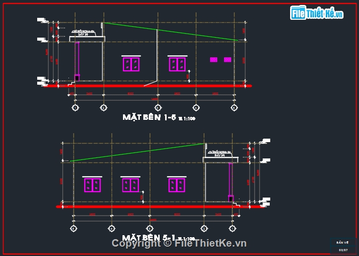 nhà cấp 4,file cad nhà cấp 4,thiết kế nhà cấp 4