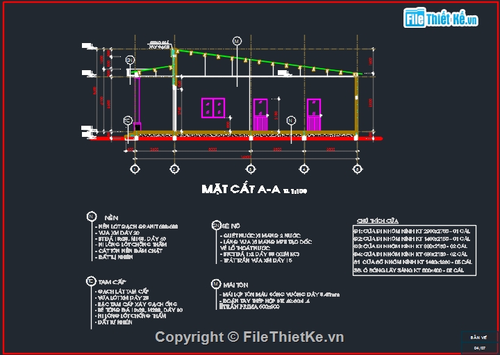 nhà cấp 4,file cad nhà cấp 4,thiết kế nhà cấp 4
