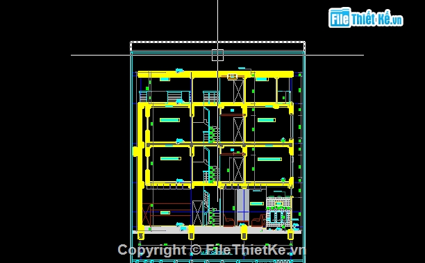 Thiết kế nhà 4 tầng,Bản vẽ full nhà dân 4 tầng,nhà 4 tầng