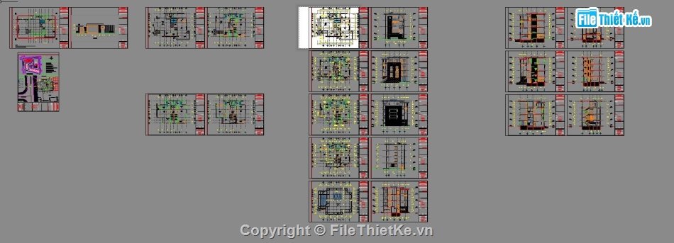 nhà điều hành,file cad nhà điều hành,nhà điều hành 3 tầng