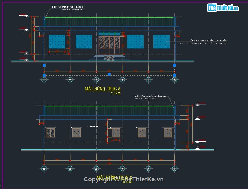 nhà khám bệnh,nhà bệnh tù nhân,nhà điều trị,cad nhà điều trị phạm nhân 8x20m