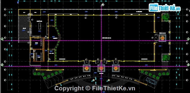 Nhà hàng tiệc cưới,thiết kế hội trường,thiết kế nhà hàng tiệc cưới,Hội trường,hội trường 1 tầng,bản vẽ nhà hàng tiệc cưới