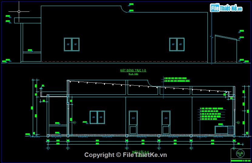 nhà phố 1 tầng,File cad nhà phố 1 tầng,Mẫu cad nhà phố 1 tầng,Bản vẽ nhà phố 1 tầng