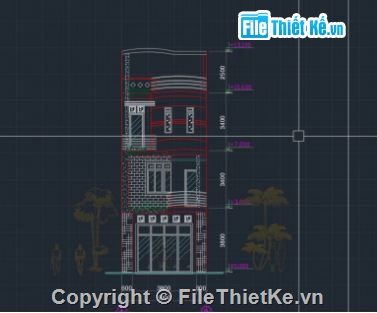 Nhà phố 3 tầng,file cad nhà phố 3 tầng,nhà phố 3 tầng file cad,nhà phố 3 tầng 1 tum