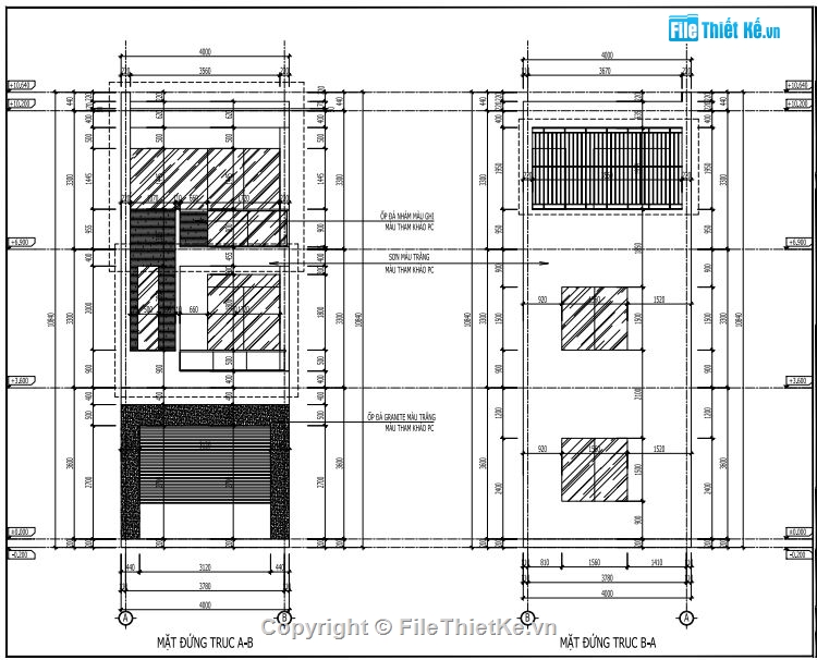 nhà phố 3 tầng 4x15m,nhà phố 3 tầng đẹp,file autocad nhà phố 3 tầng,nhà phố 3 tầng file cad
