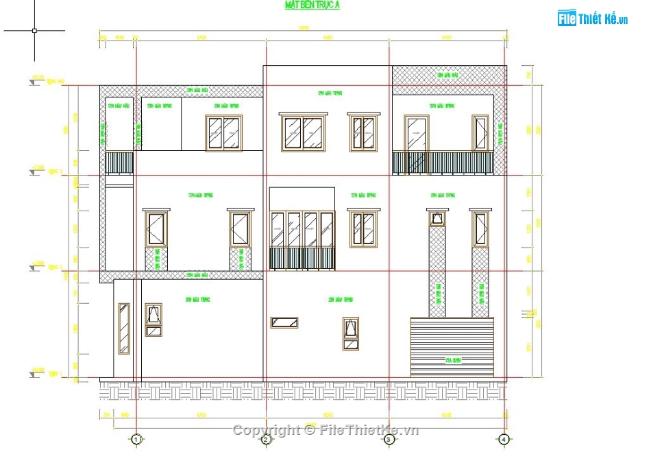 nhà phố 3 tầng,kiến trúc nhà phố 3 tầng,nhà phố hiện đại