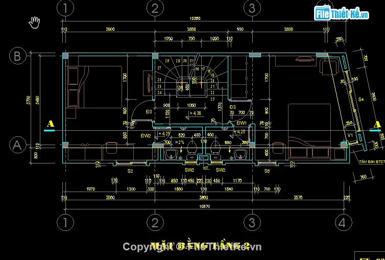 nhà 4 tầng,điện nhà 4 tầng,nhà phố 4 tầng,File cad nhà phố 4 tầng,Bản cad nhà phố 4 tầng,Hồ sơ nhà phố 4 tầng