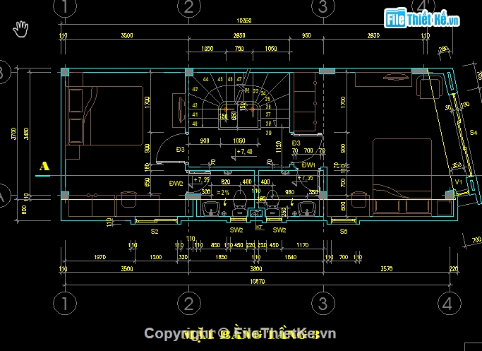 nhà 4 tầng,điện nhà 4 tầng,nhà phố 4 tầng,File cad nhà phố 4 tầng,Bản cad nhà phố 4 tầng,Hồ sơ nhà phố 4 tầng