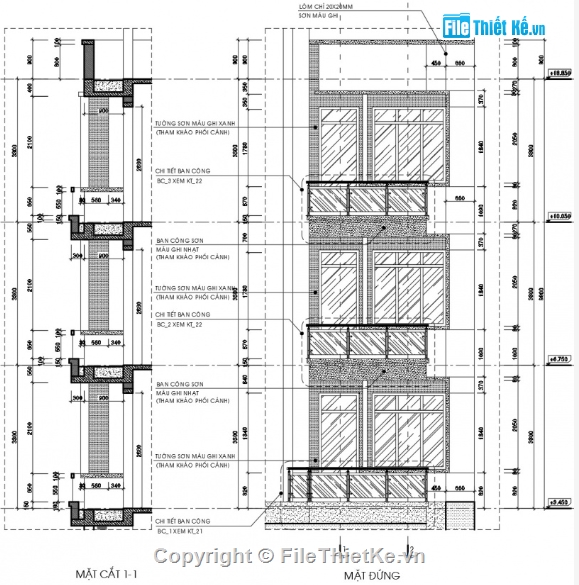 nhà phố 4 tầng cad,cad nhà phố 4 tầng,file cad nhà phố 4 tầng