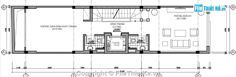 nhà phố 4 tầng cad,cad nhà phố 4 tầng,file cad nhà phố 4 tầng