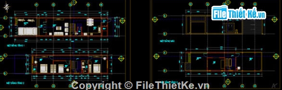 nhà 4 tầng,4 tầng,cad nhà 4 tầng,file cad nhà phố 4 tầng