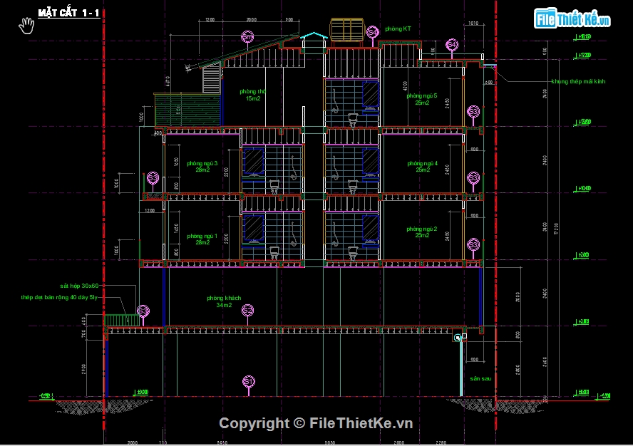 Nhà phố 5 tầng,File cad Nhà phố 5 tầng,Bản vẽ Nhà phố 5 tầng,Hồ sơ thiết kế Nhà phố,Bản vẽ cad nhà phố