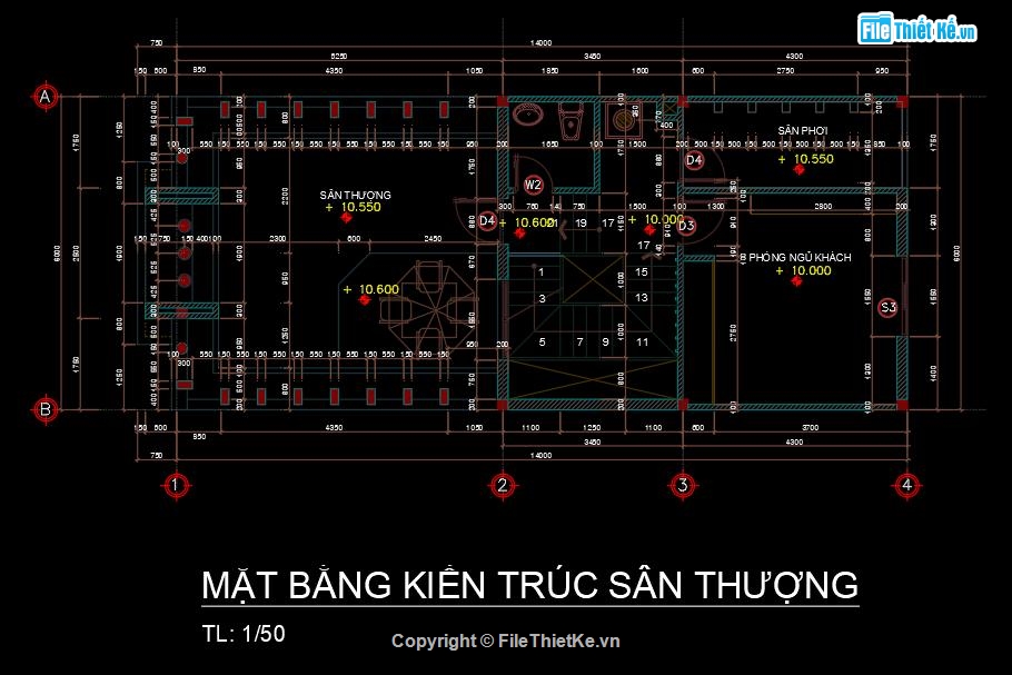 File cad nhà phố 6x20m,Bản vẽ Nhà phố 4 tầng,nhà phố file cad,nhà phố bán cổ điển