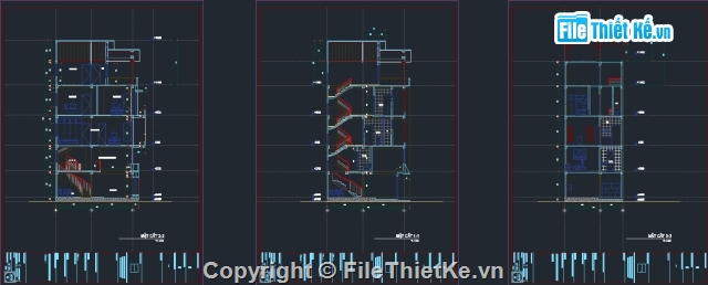 hồ sơ autocad nhà phố,nhà phố 5 tầng,file cad nhà 5 tầng,cad nhà 5 tầng