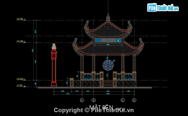 NHÀ THỜ FULL,file cad nhà thờ ho,nhà thờ họ