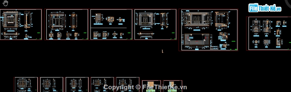 File cad Nhà văn hóa,bản vẽ cad nhà văn hóa,Hồ sơ Nhà văn hóa 9.6x21m,Nhà văn hóa