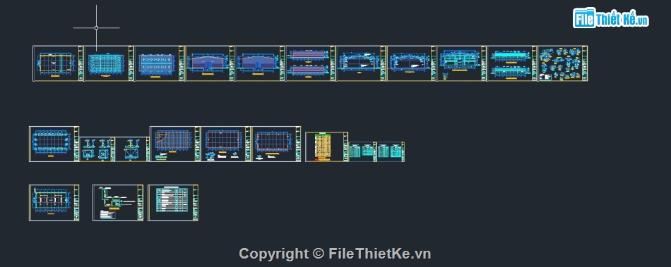 nhà xưởng,File cad nhà xưởng,bản vẽ nhà xưởng
