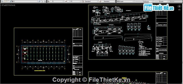 kết cấu kiến trúc,thiết kế cad xưởng ô tô,Nhà xưởng ôtô,ô tô