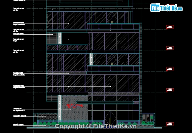 Quán cà phê,công trình kiến trúc,kiến trúc quán cà phê,nhà 5 tầng,kiến trúc 5 tầng,File cad